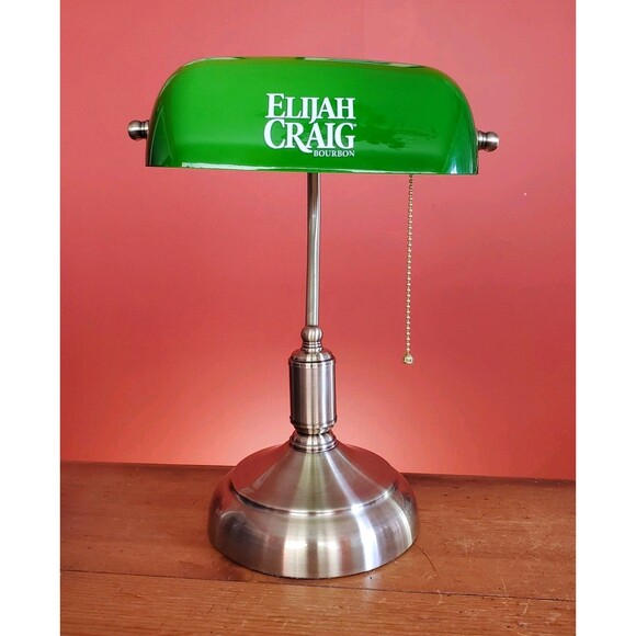 Elijah Craig Bourbon Bankers Light Man CaveMerchandise Bar Tavern Light NIB